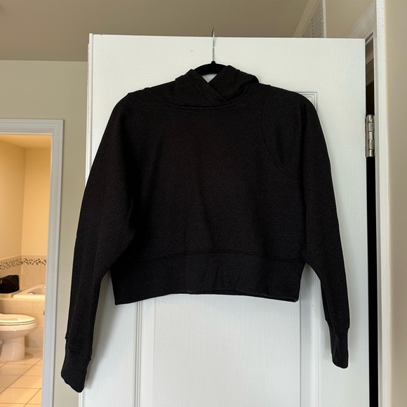 Lululemon Loungeful Cropped Hoodie *Spark - Black - Picture 8 of 12